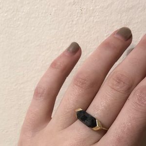 Boutique ring with semi-precious stone